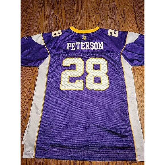 Reebok Adrian Peterson Minnesota Vikings NFL Football Jersey Youth XL 18-20 Boy - Picture 9 of 10